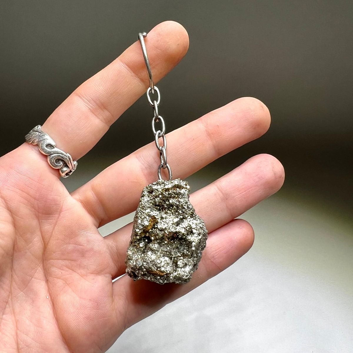 Pyrite Key Chain