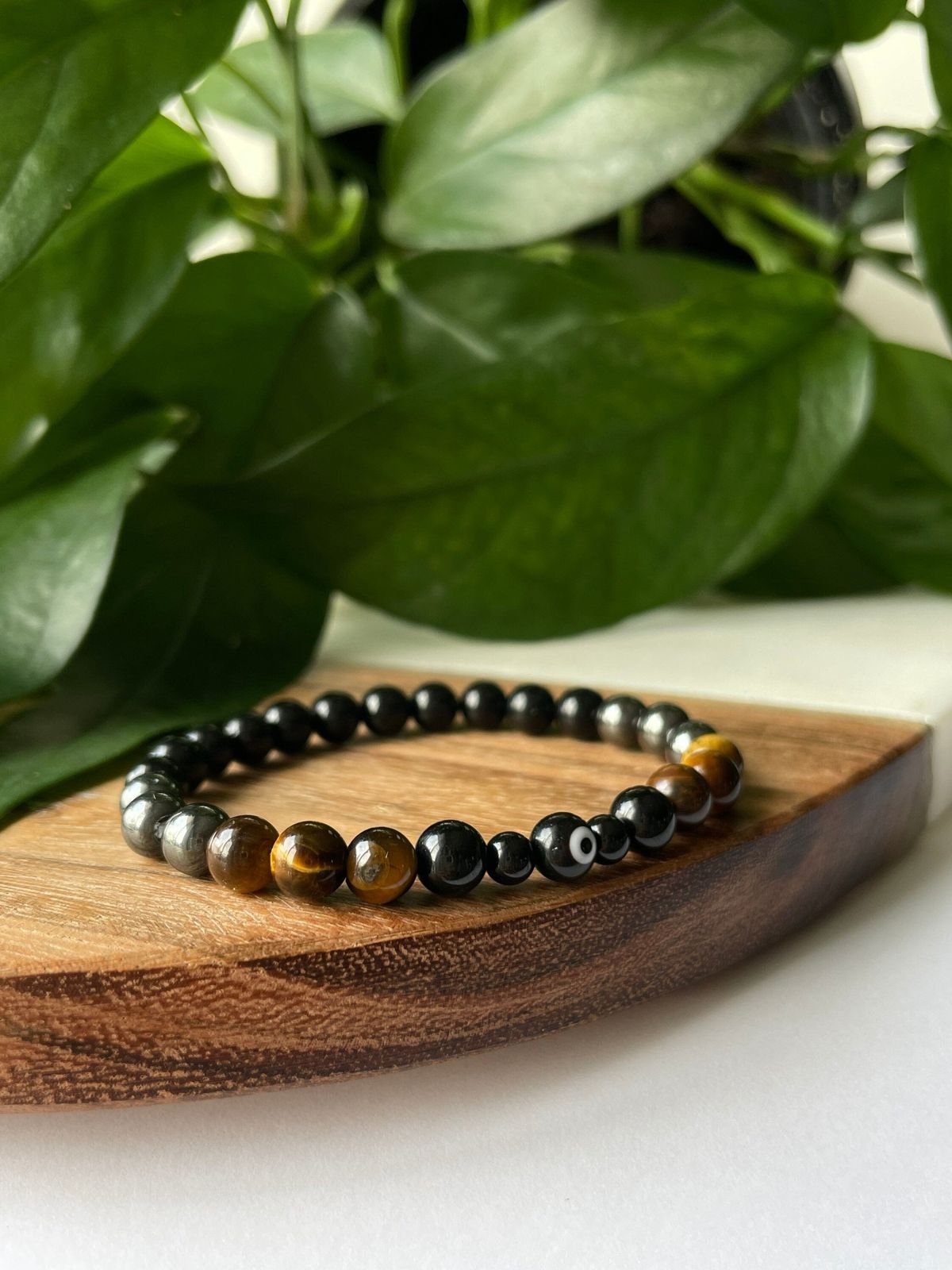 Pyrite + Black Tourmaline Bracelet