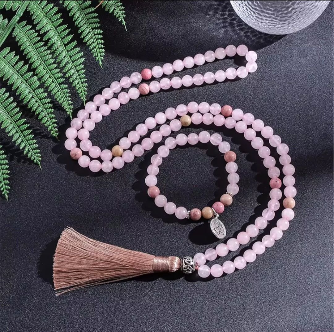 Rose Quartz Mala