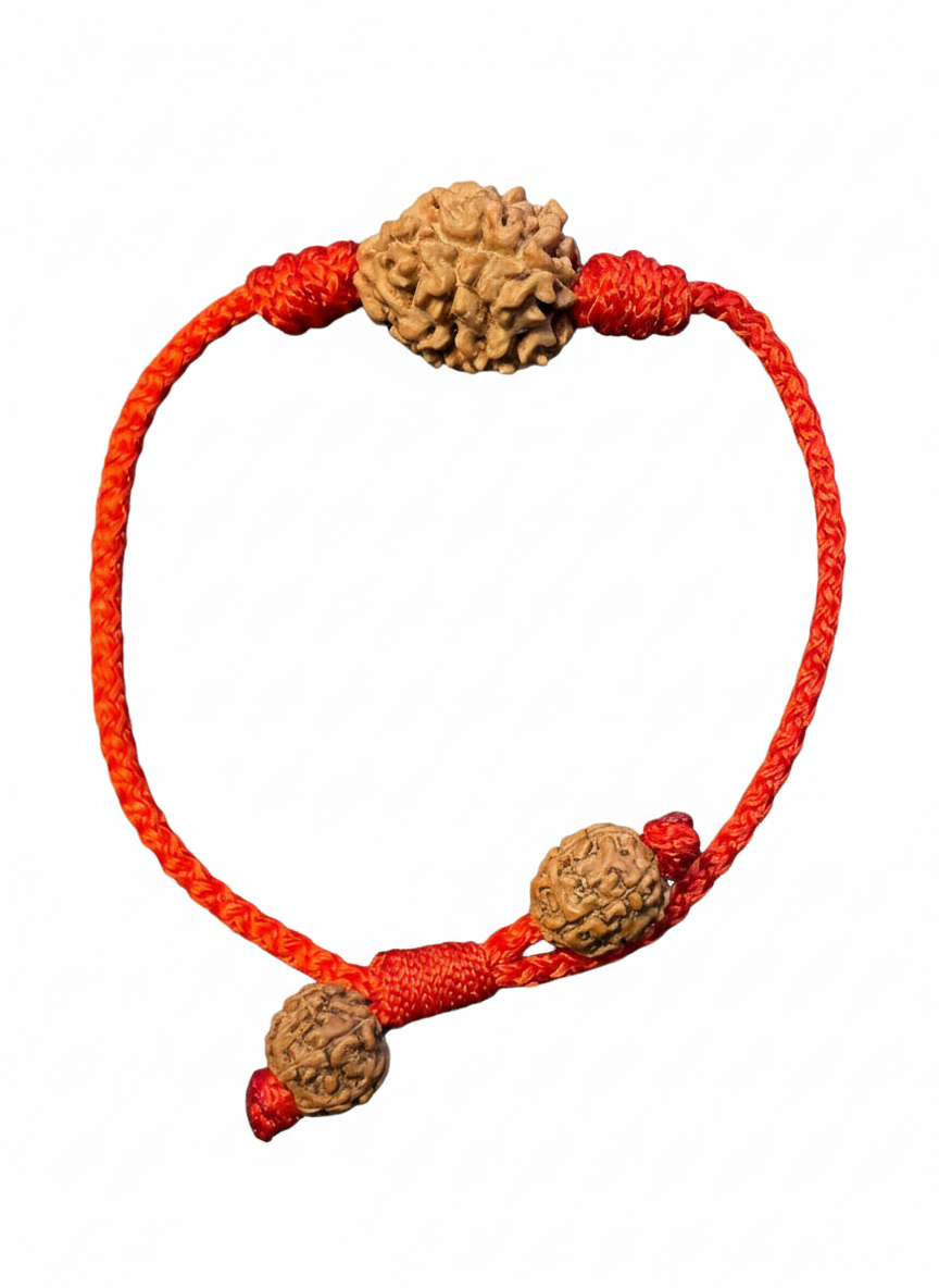 3 Mukhi Thread Bracelet