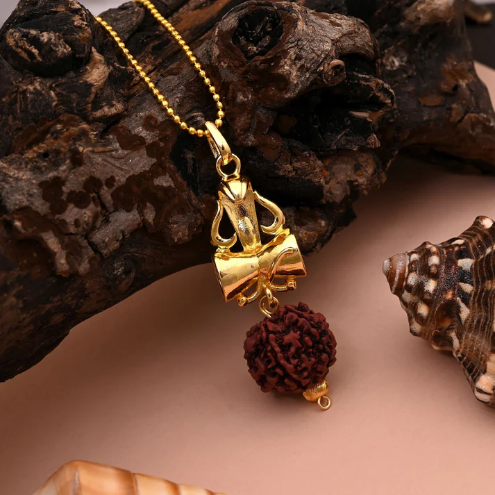 Lord Shiva Damru Rudraksha Mala