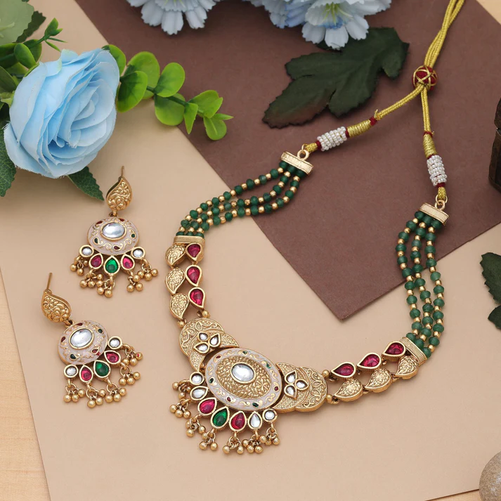 Necklace Set Trendy Festive Traditional Party Wear Jewelry