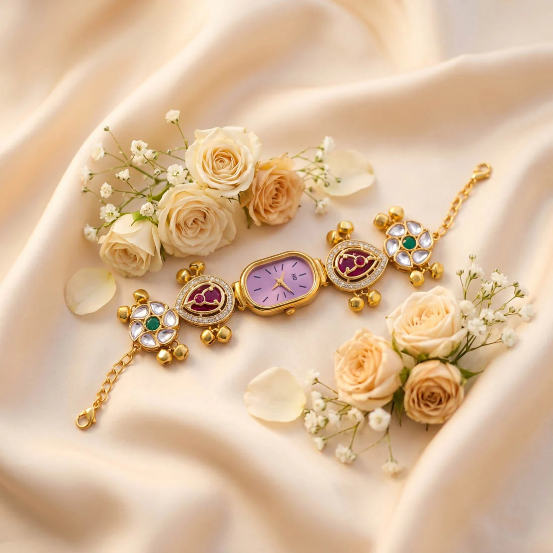 Kundan Watch For Girls & Women Daily Wear