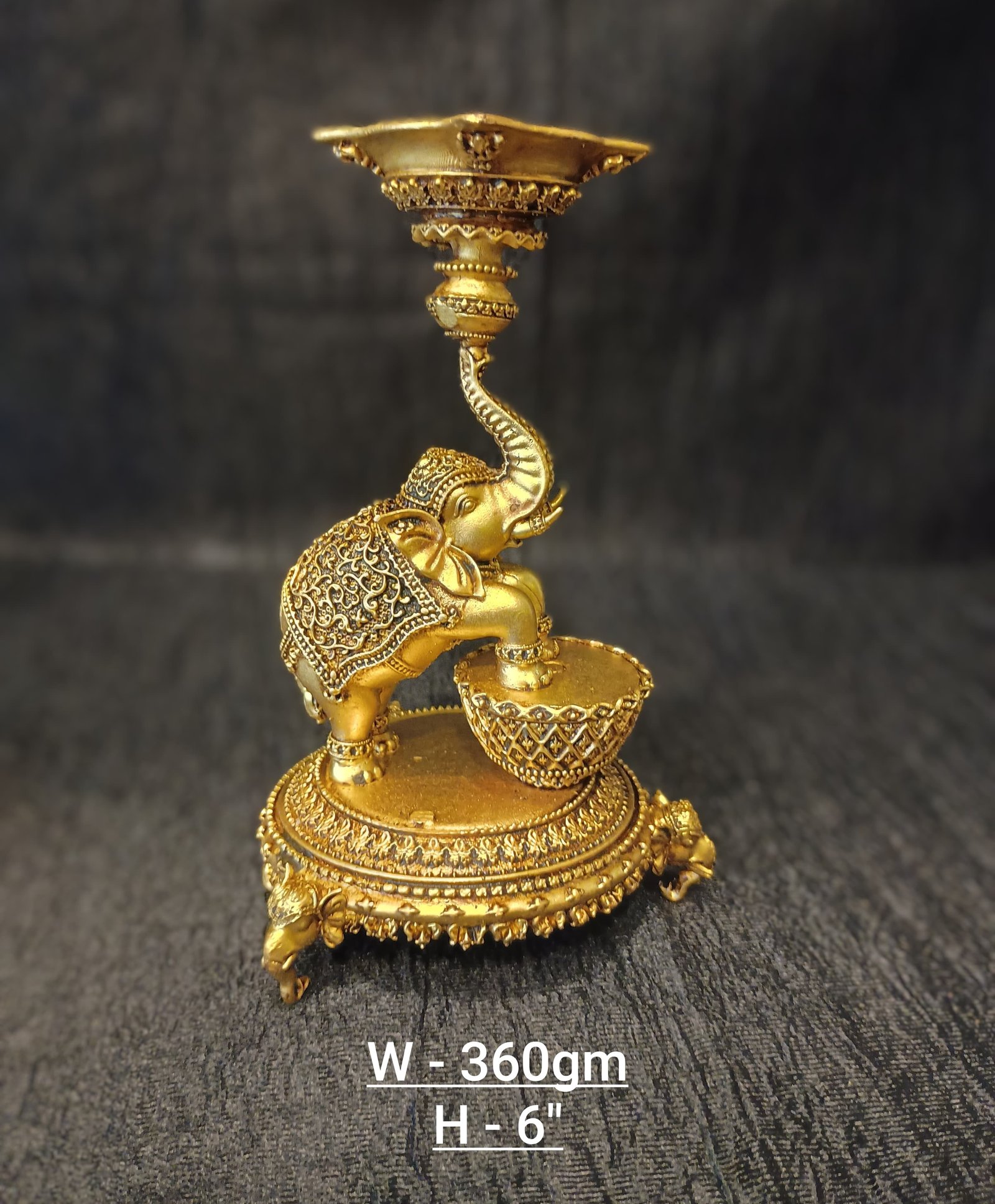 Royal Elephant Diya Stand