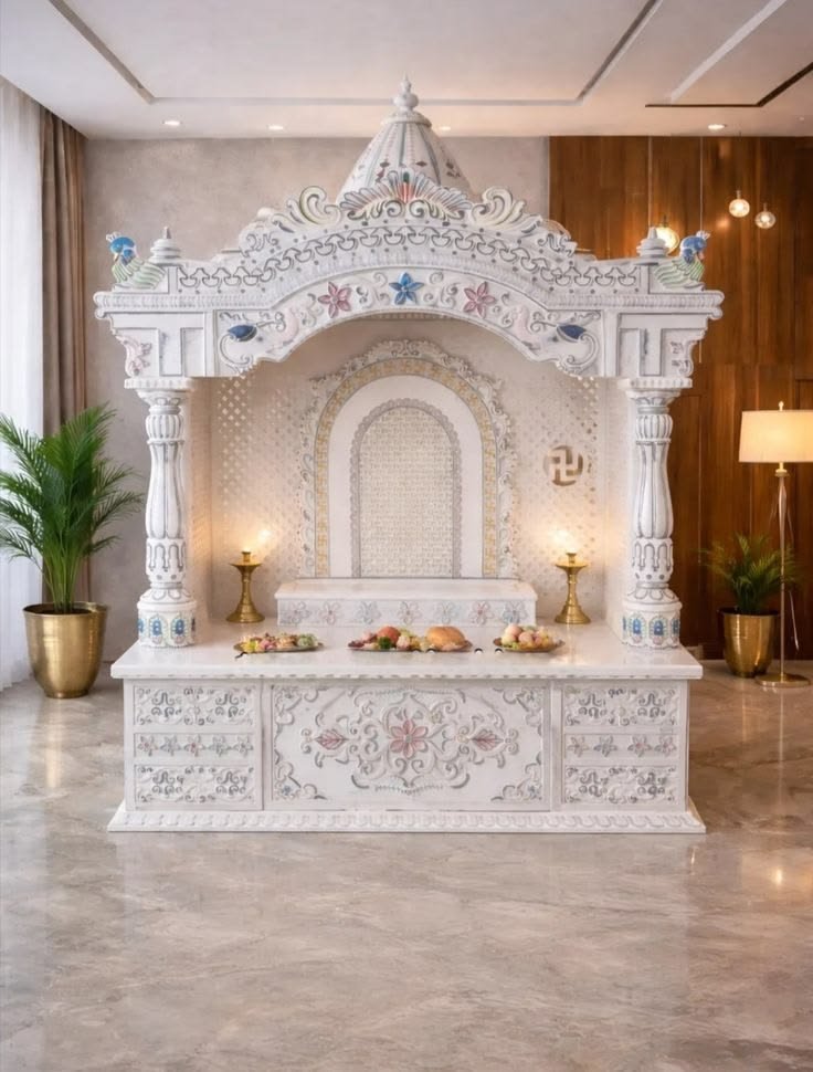 Premium Marble Home Temple
