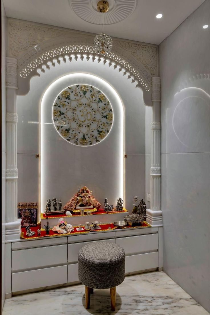 Modern Luxury Pooja Room