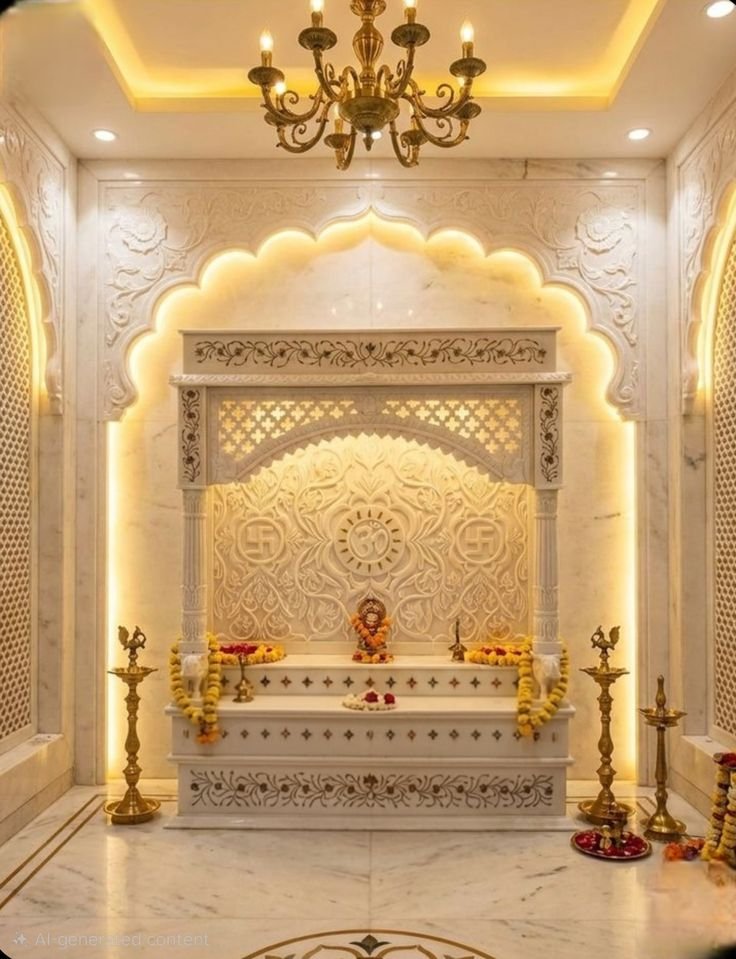 Luxury Marble Handicraft Temple
