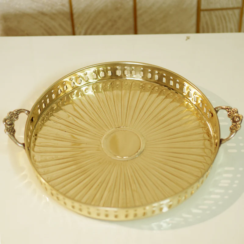 Elegant Brass Serving Tray